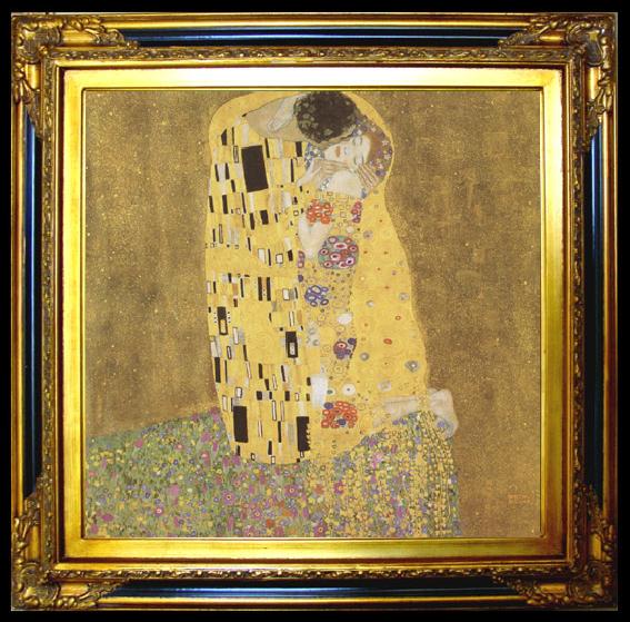 framed  Gustav Klimt The Kiss (mk12), Ta015-2